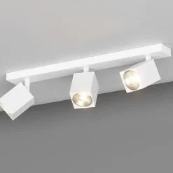 Plafoniere Moderne-Top Light plafoniera da soffitto kibo con tre faretti led gu10 orientabili bianca