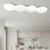 Plafoniere Moderne-Top Light Toplight plafoniera 2 luci esagonale bianca moderna