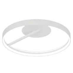 Plafoniere Moderne-Top Light plafoniera malika bianca rotonda per soggiorno moderno led 42w cct