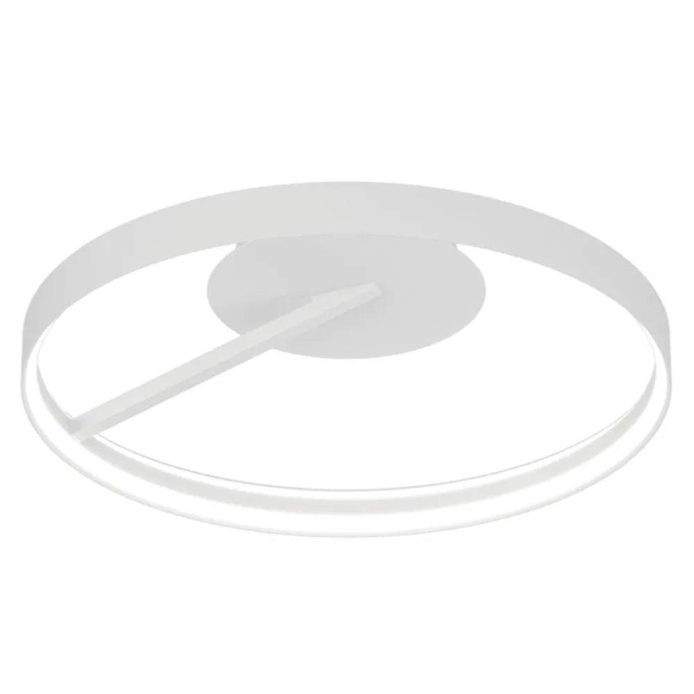 Plafoniere Moderne-Top Light plafoniera malika bianca rotonda per soggiorno moderno led 42w cct