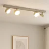 Plafoniere Moderne-Top Light Toplight plafoniera moderna sabbia 4 luci orientabili per cucina