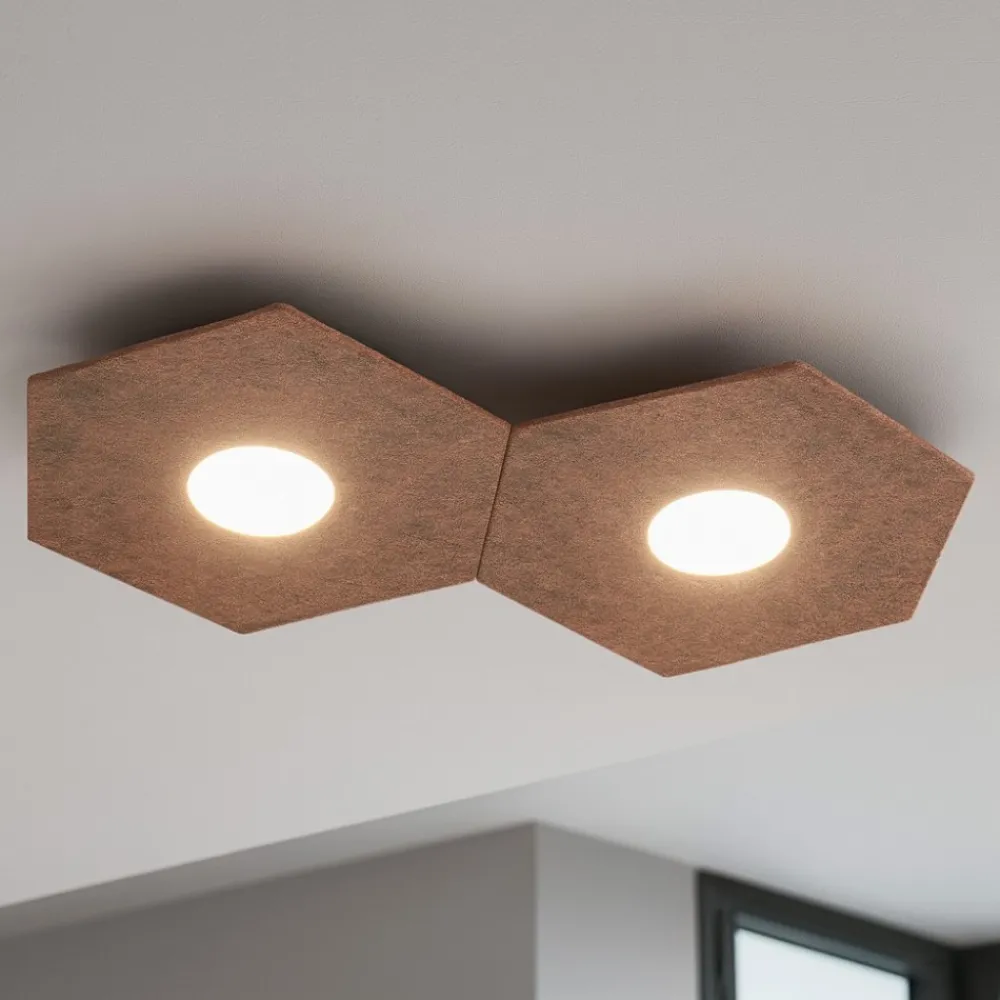 Plafoniere Moderne-Top Light Toplight plafoniera moderna foglia rame