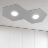 Plafoniere Moderne-Top Light plafoniera moderna grigio esagoni
