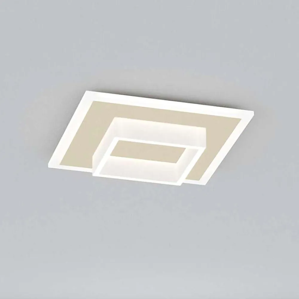 Plafoniere Moderne-Top Light plafoniera moderna wish per cucina led 29w cct sabbia