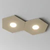 Plafoniere Moderne-Top Light Toplight plafoniera moderna sabbia esagonale