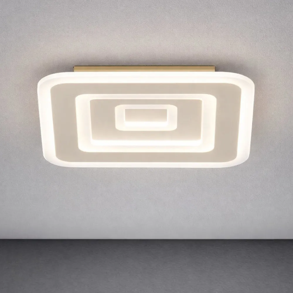 Plafoniere Moderne-Top Light plafoniera moderna zoom sabbia quadrata led cct
