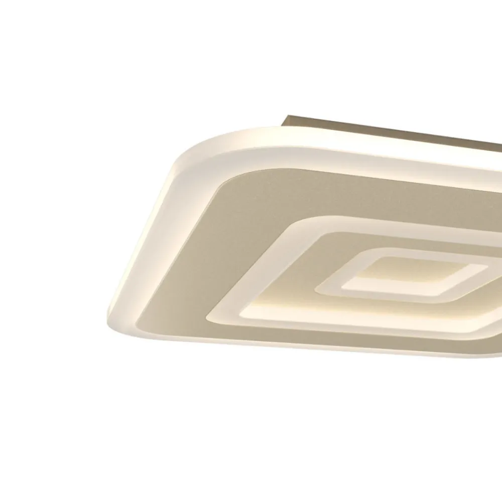 Plafoniere Moderne-Top Light plafoniera moderna zoom sabbia quadrata led cct