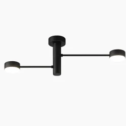 Plafoniere Moderne-Top Light plafoniera nera moderna octopus due luci orientabili