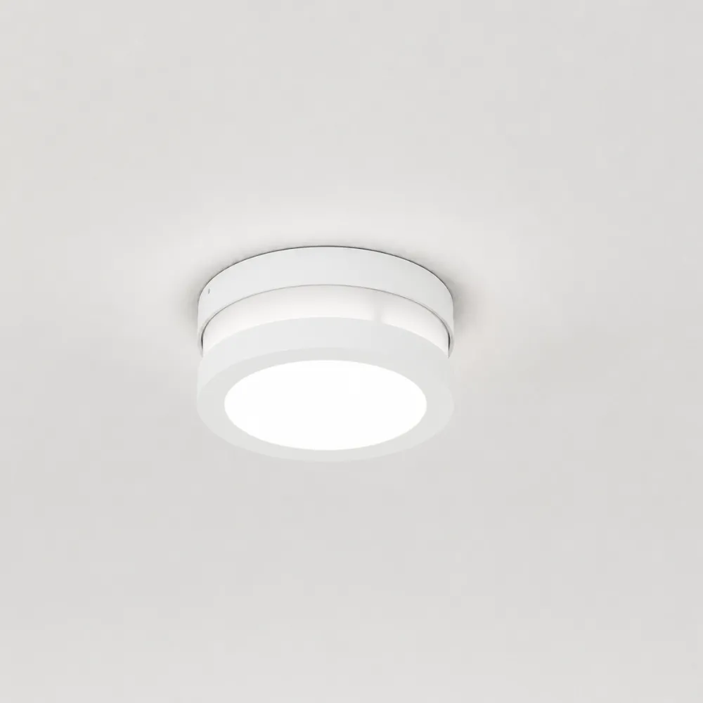 Plafoniere Da Esterno-Top Light plafoniera per esterno soho rotonda bianca moderna