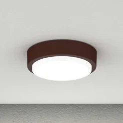 Plafoniere Da Esterno-Top Light plafoniera rotonda baku corten moderna ip54