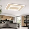 Plafoniere Moderne-Top Light plafoniera wish sabbia design quadrato per cucina led cct