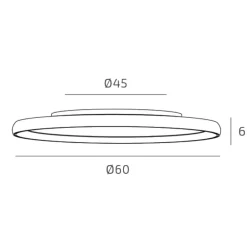 Plafoniere Moderne-Top Light plana sabbia plafoniera moderna led 55w cct biemissione rotonda
