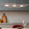 Lampadari Cucina-Top Light plate lampadario grigio design per cucina moderna