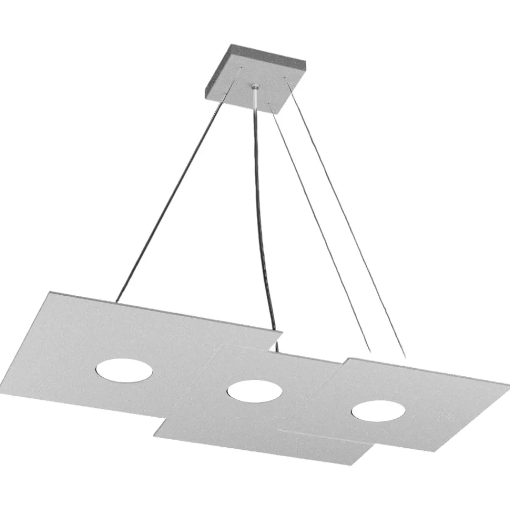 Lampadari Cucina-Top Light plate lampadario grigio design per cucina moderna