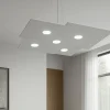 Lampadari Moderni-Top Light Toplight plate lampadario grigio design moderno per soggiorno