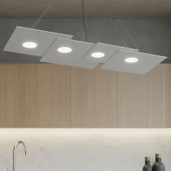 Lampadari Cucina-Top Light Toplight plate lampadario per cucina grigio design