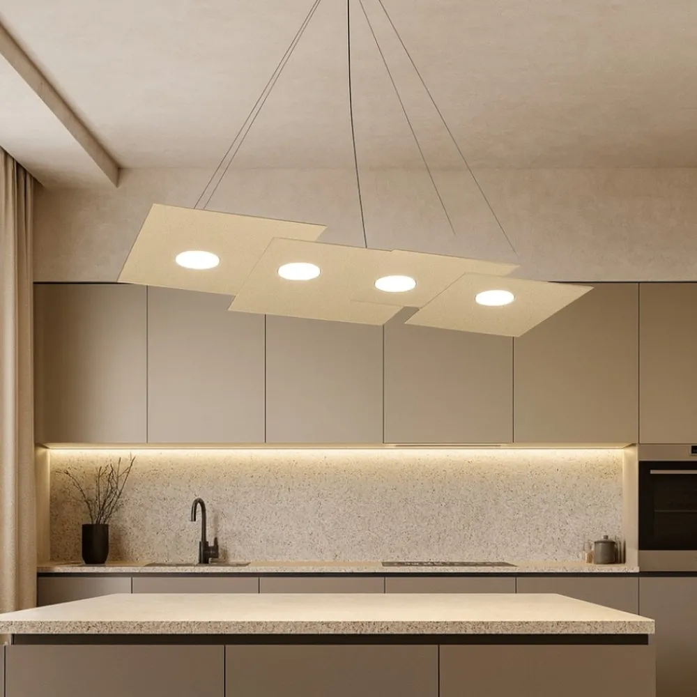 Lampadari Cucina-Top Light Toplight plate lampadario sabbia per cucina moderna