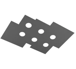 Plafoniere Moderne-Top Light Toplight plate plafoniera moderna antracite per cucina rettangolare