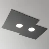 Plafoniere Moderne-Top Light plate plafoniera moderna antracite