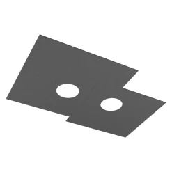 Plafoniere Moderne-Top Light plate plafoniera moderna antracite