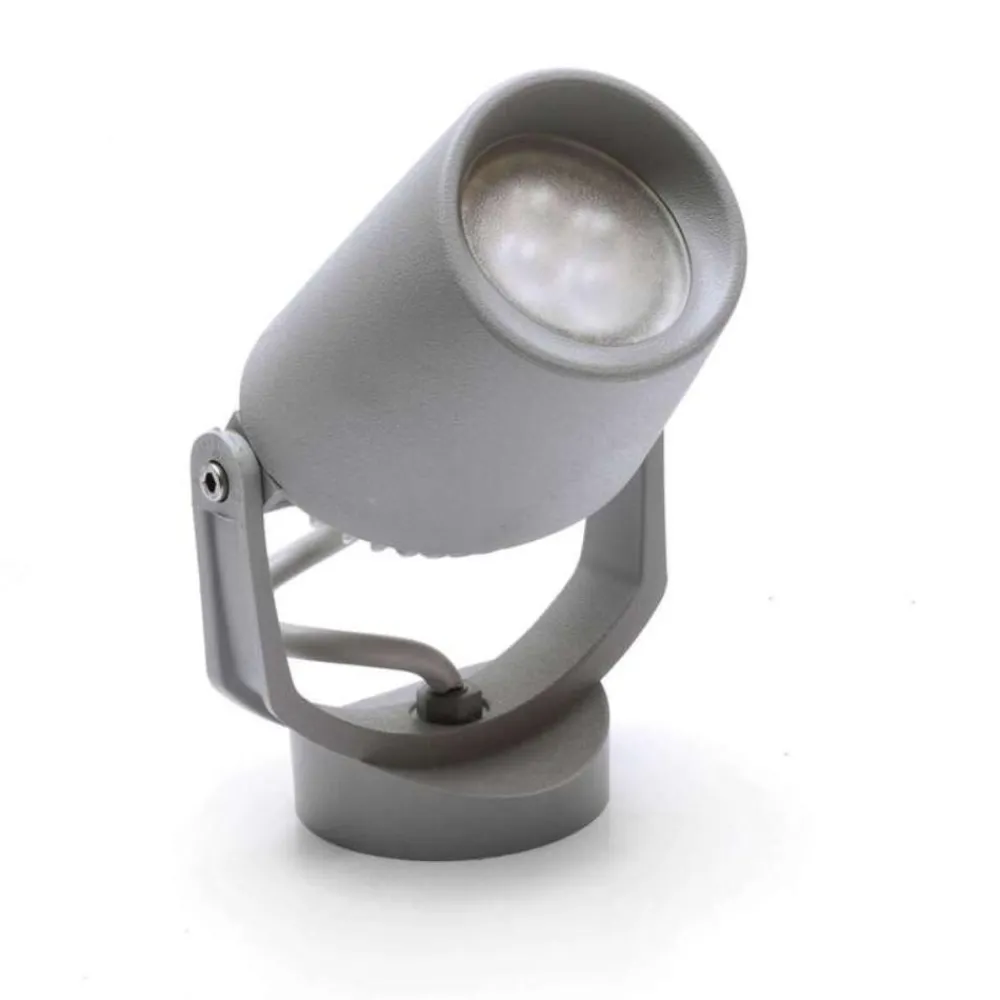 Faretti Da Esterno-Top Light roma faretto grigio per esterno anti corrosione ip66