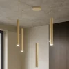 Lampadari Moderni-Top Light Toplight round tube lampadario sabbia per soggiorno moderno