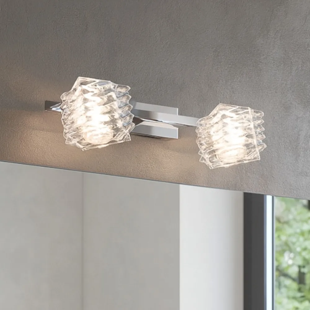 Applique Da Bagno-Top Light rubik applique cubi di vetro trasparente
