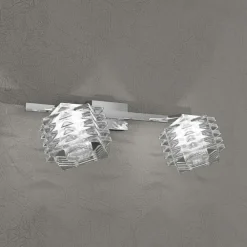 Applique Da Bagno-Top Light rubik applique cubi di vetro trasparente
