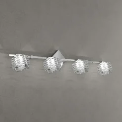 Plafoniere Moderne-Top Light rubik plafoniera con faretti cubi in vetro orientabili