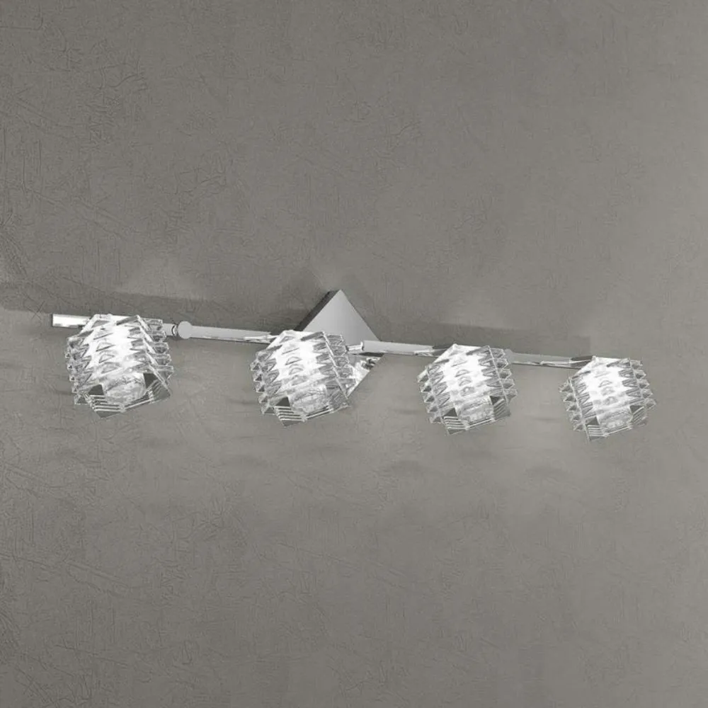 Plafoniere Moderne-Top Light rubik plafoniera con faretti cubi in vetro orientabili
