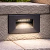 Segnapasso Led-Top Light segnapasso da esterno intro antracite per incasso parete led cct