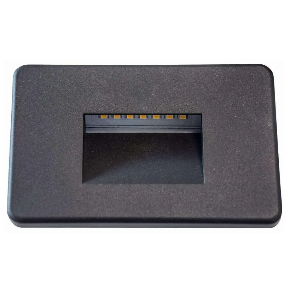 Segnapasso Led-Top Light segnapasso da esterno intro antracite per incasso parete led cct