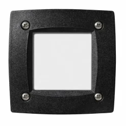 Segnapasso Led-Top Light segnapasso da incasso a parete quadrato nero per esterno anti corrosione ip66