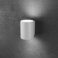 Applique Da Parete-Top Light shape appliques moderna led doppio fascio di luce grigio