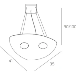 Lampadari Cucina-Top Light Toplight shape lampadario per cucina moderna bianco