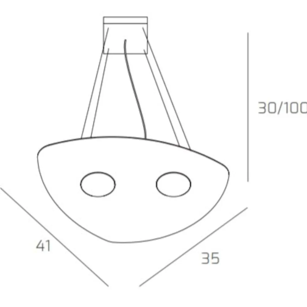 Lampadari Cucina-Top Light Toplight shape lampadario per cucina moderna bianco