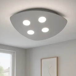 Plafoniere Moderne-Top Light Toplight shape plafoniera da cucina moderna grigio