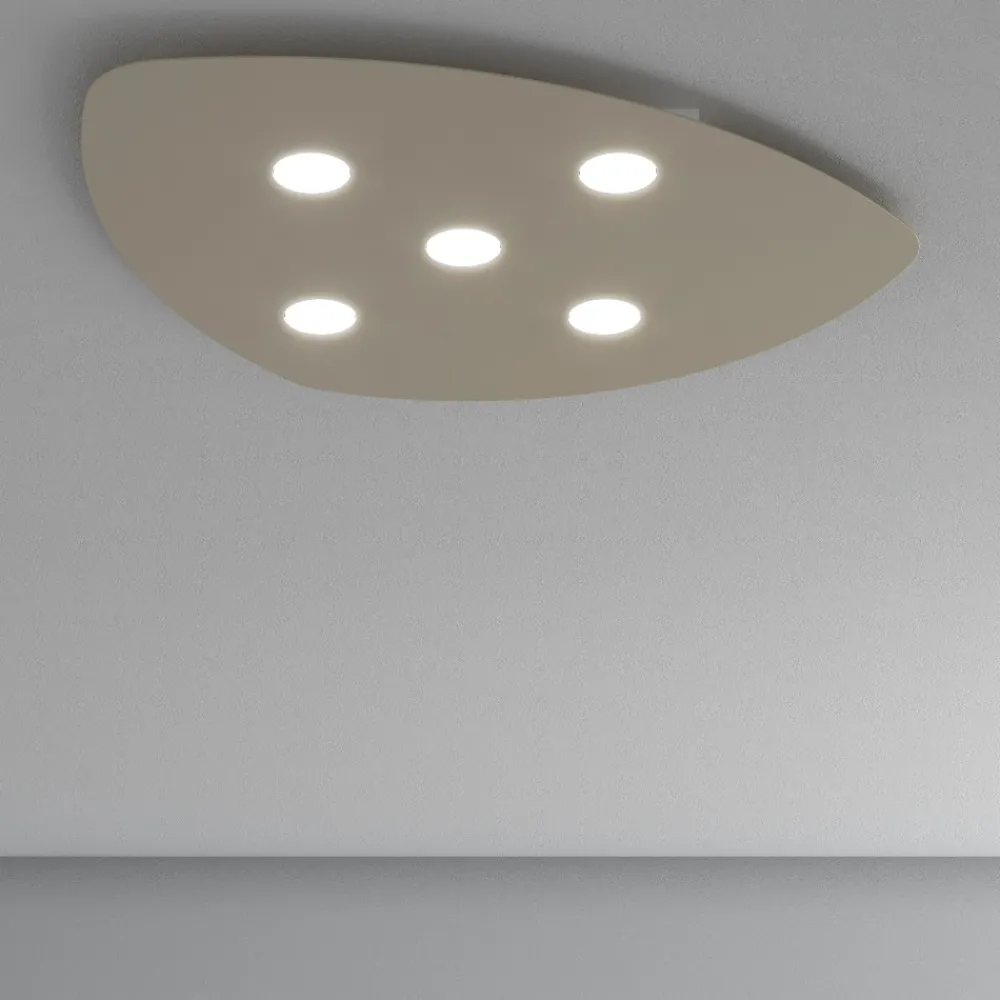 Plafoniere Moderne-Top Light Toplight shape plafoniera sabbia moderna per soggiorno