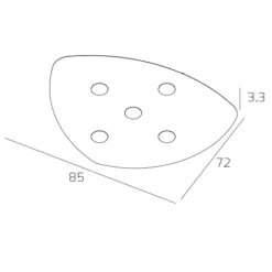 Plafoniere Moderne-Top Light Toplight shape plafoniera sabbia moderna per soggiorno