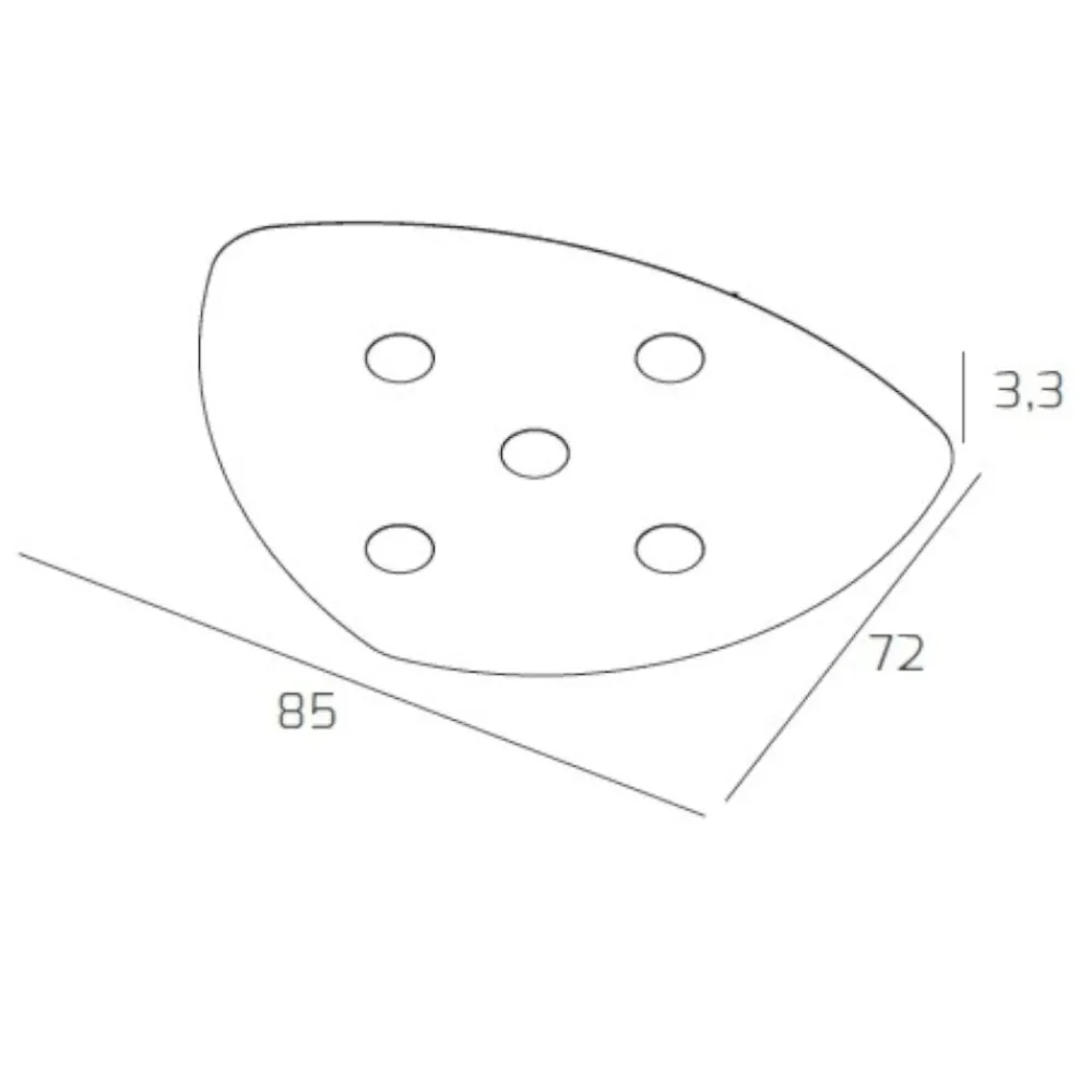 Plafoniere Moderne-Top Light Toplight shape plafoniera sabbia moderna per soggiorno