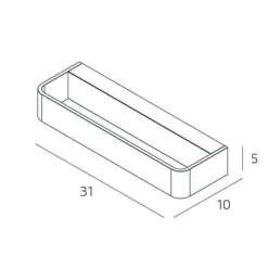 Applique Da Parete-Top Light smart applique sabbia da parete soggiorno led 31w cct biemissione