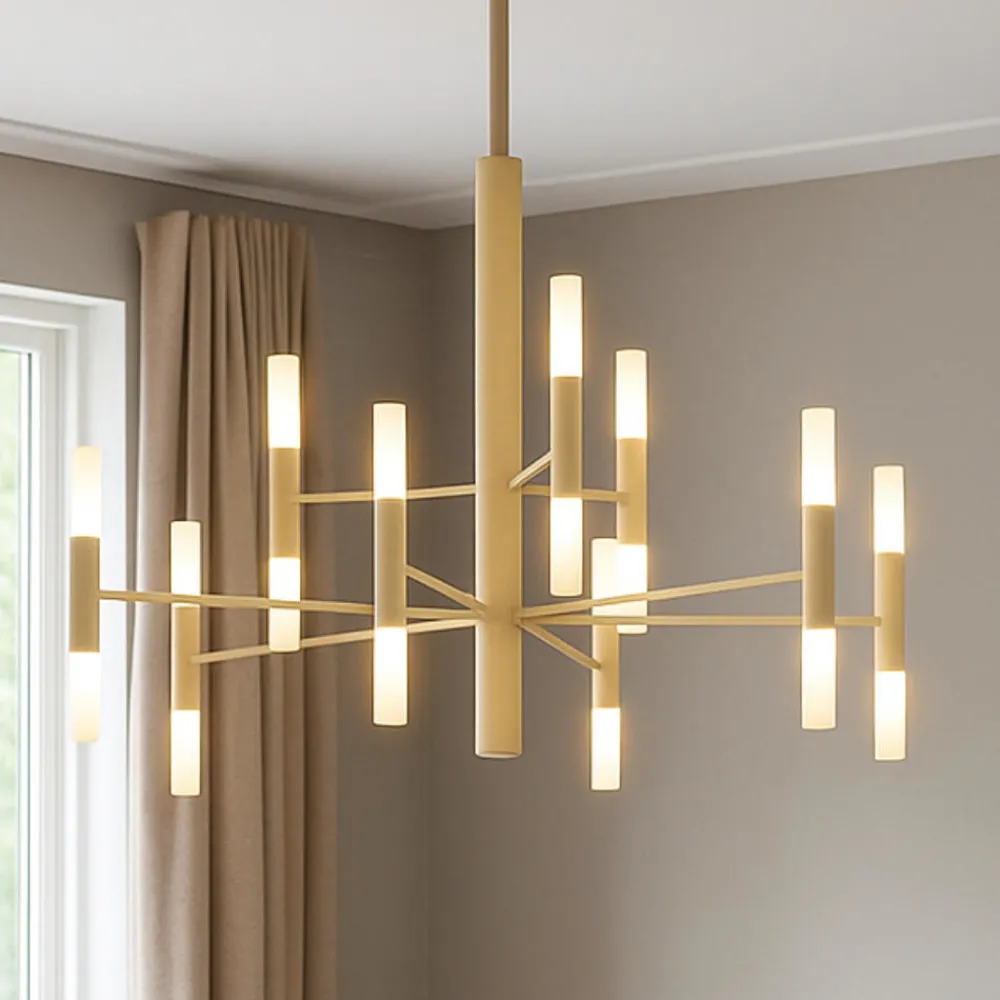 Lampadari Moderni-Top Light space sabbia lampadario moderno 9 bracci per soggiorno