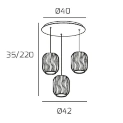 Lampadari Cucina-Top Light tender lampadario per cucina vetri blu
