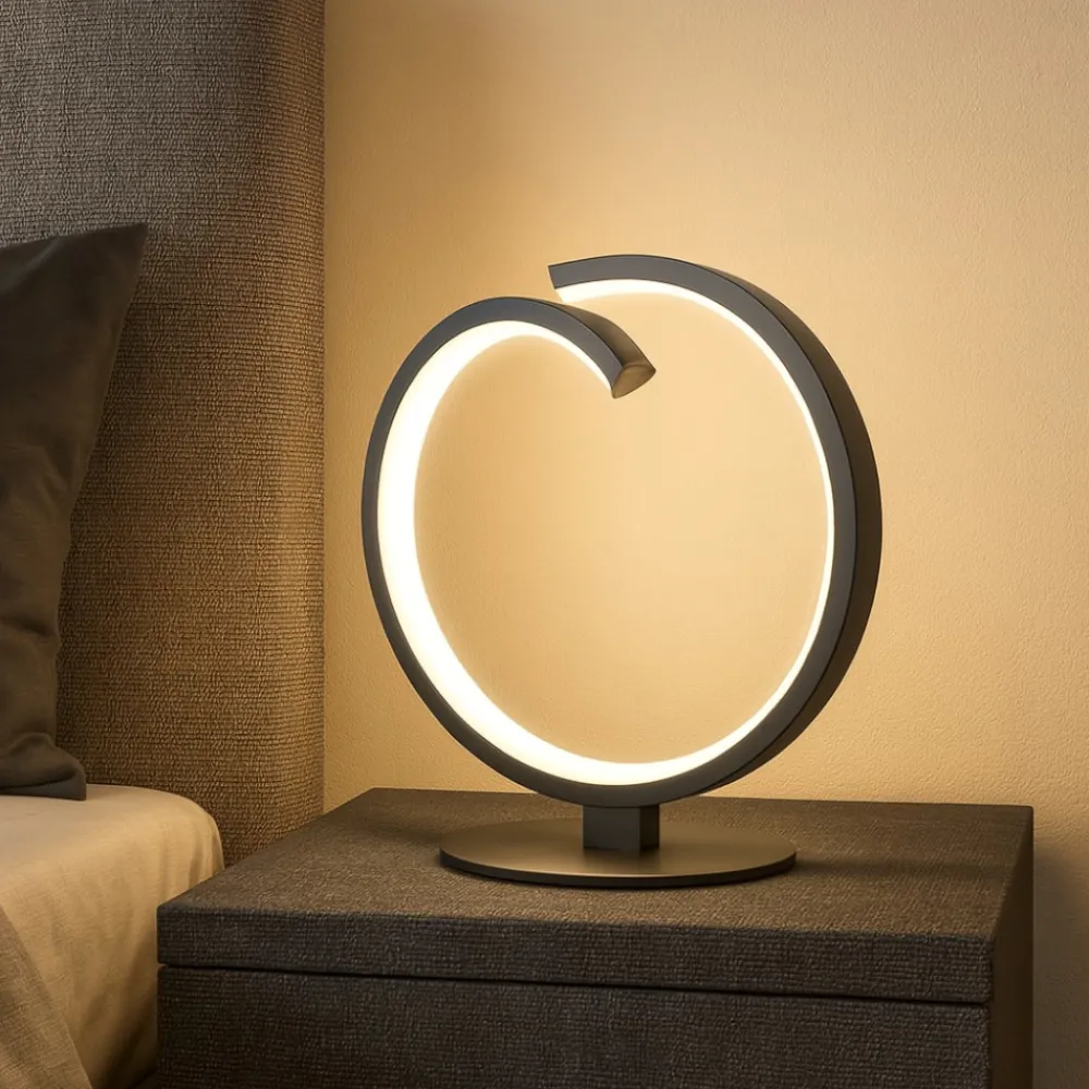 Abat Jour-Top Light Toplight tornado lampada da comodino moderna led 12w 3000k 4000k
