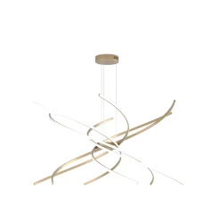 Lampadari Moderni-Top Light Toplight tornado lampadario per soggiorno oro led 4000k - 3000k