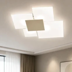 Plafoniere Moderne-Top Light Toplight upgrade sabbia plafoniera moderna vetro bianco