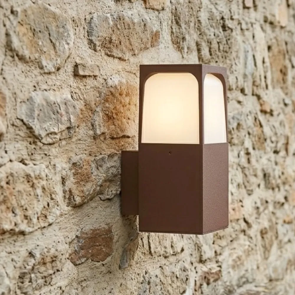Applique Da Esterno-Top Light york applique da esterno corten design moderno