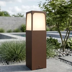 Lampioni Da Giardino-Top Light york lampioncino basso da giardino corten ip54