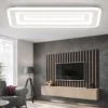 Plafoniere Moderne-Top Light zoom grande plafoniera moderna rettangolare led cct