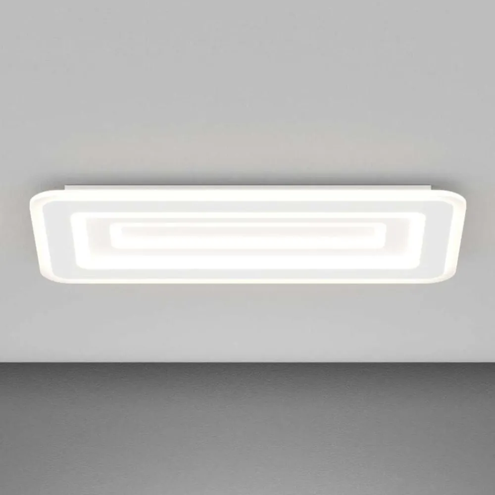 Plafoniere Moderne-Top Light zoom grande plafoniera moderna rettangolare led cct